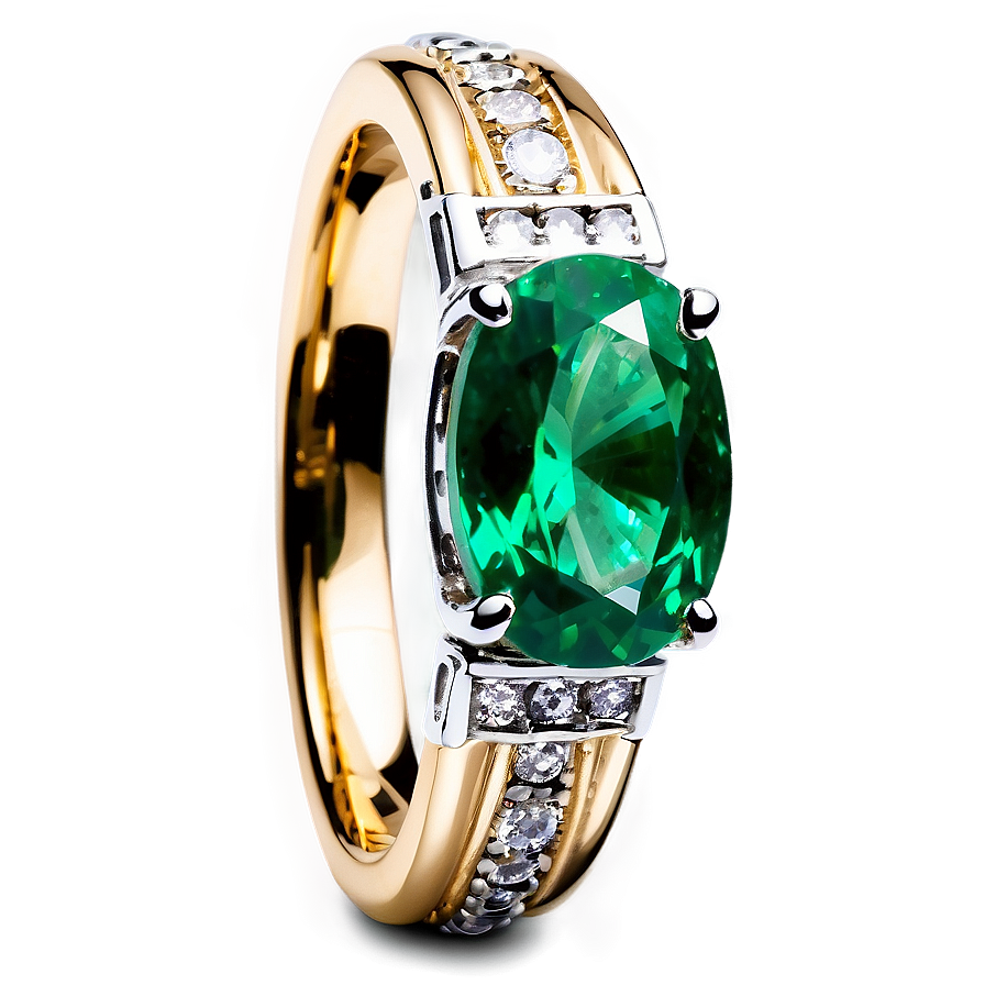 Radiant Emerald Ring Png 06122024 PNG Image