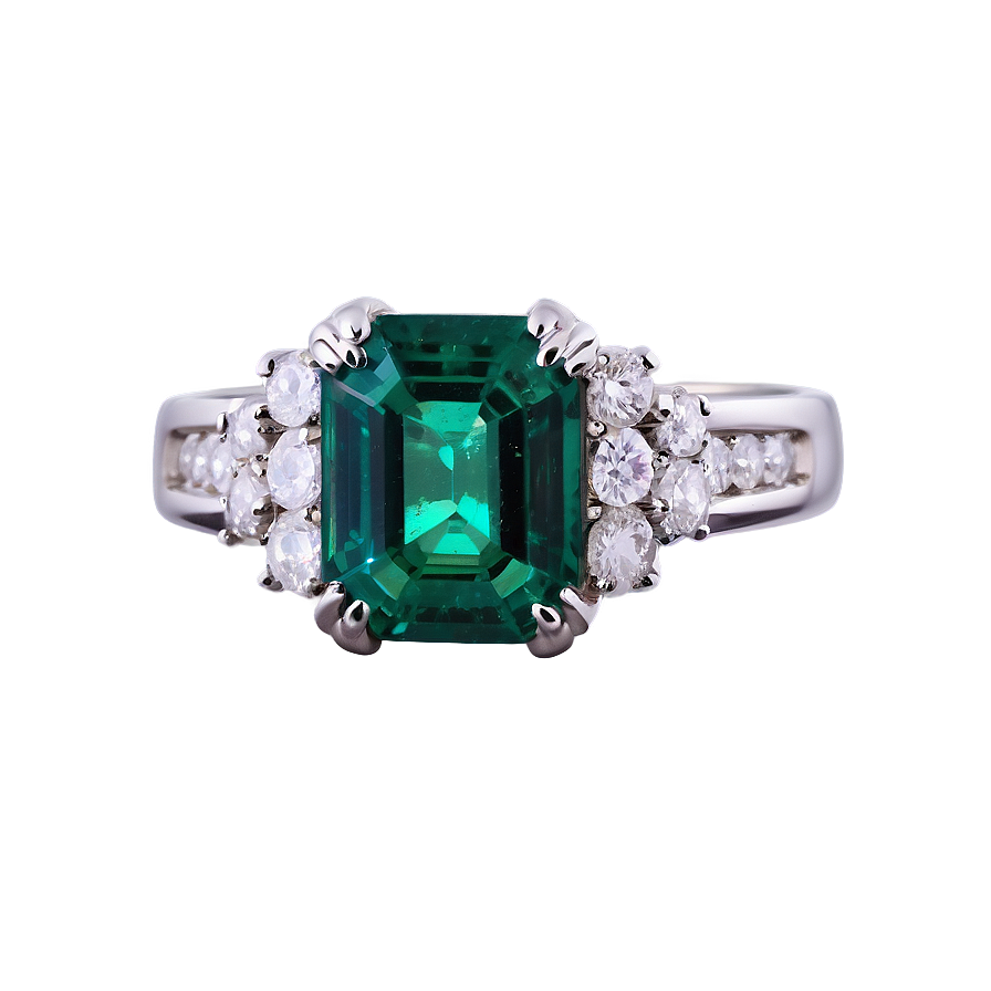 Radiant Emerald Ring Png 1 PNG Image