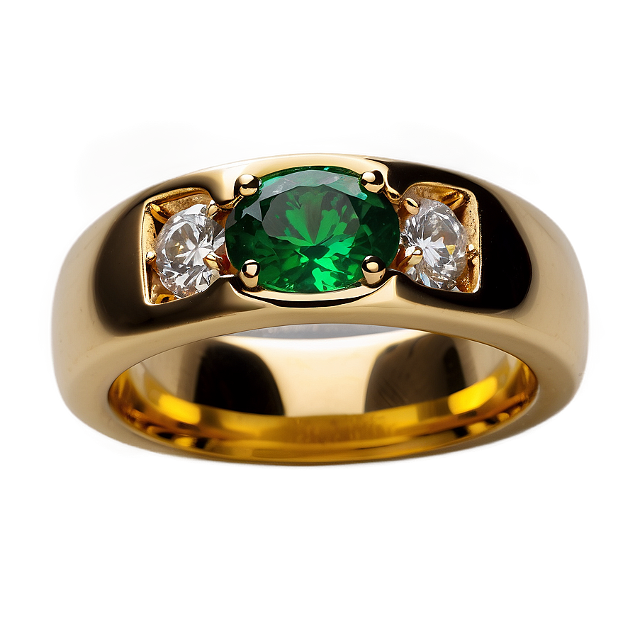 Radiant Emerald Ring Png Gri62 PNG Image