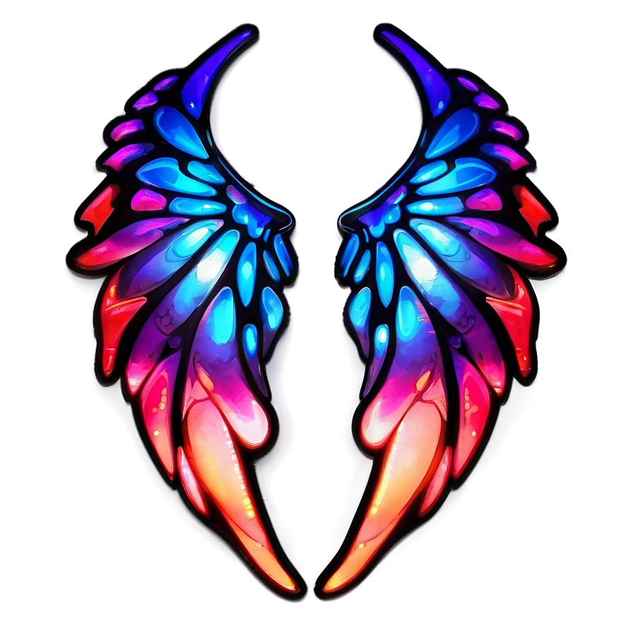 Radiant Fairy Wings Emblem Png Mvd PNG Image