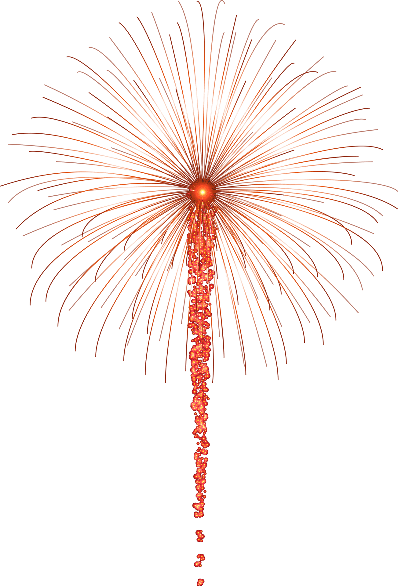 Radiant Firework Explosion Clipart PNG Image