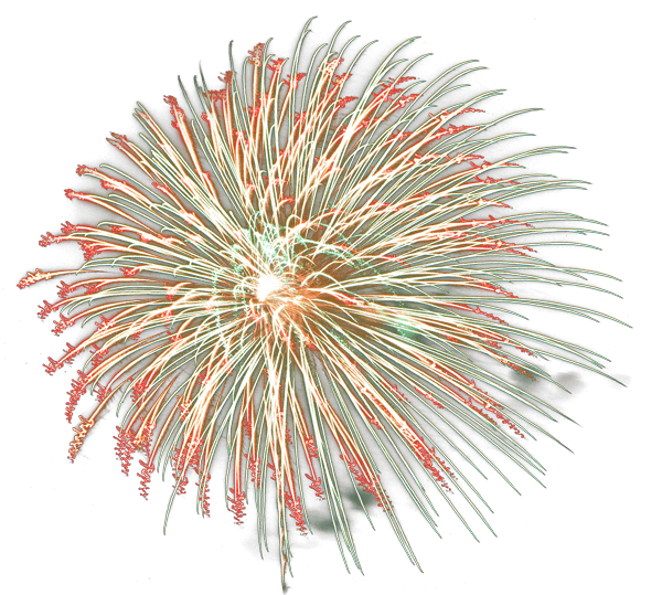 Radiant Firework Explosion Night Sky PNG Image