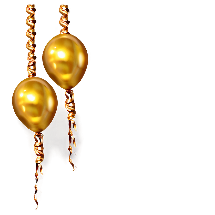 Radiant Gold Balloon Png 06212024 PNG Image