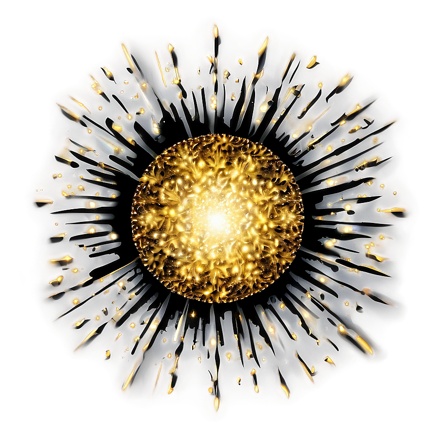 Radiant Gold Glitter Png Kky PNG Image