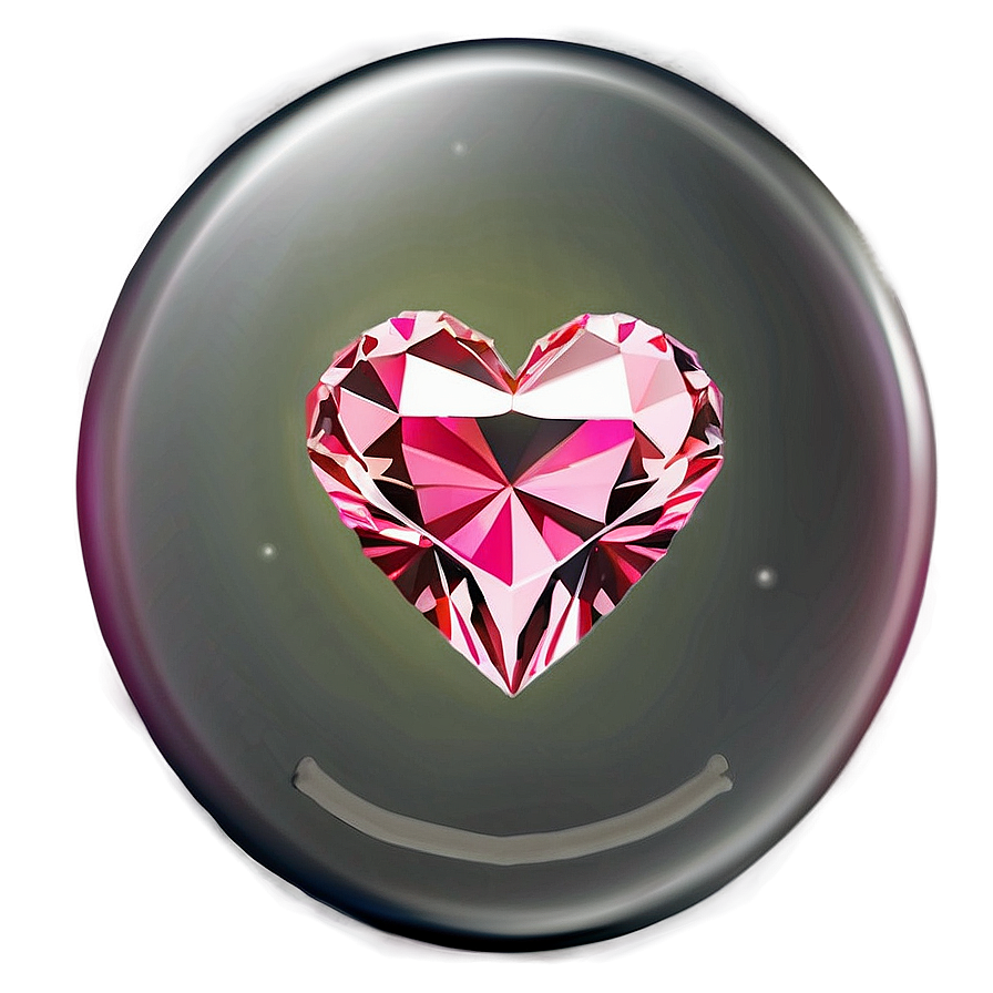 Radiant Pink Heart Diamond Clipart Png 06282024 PNG Image