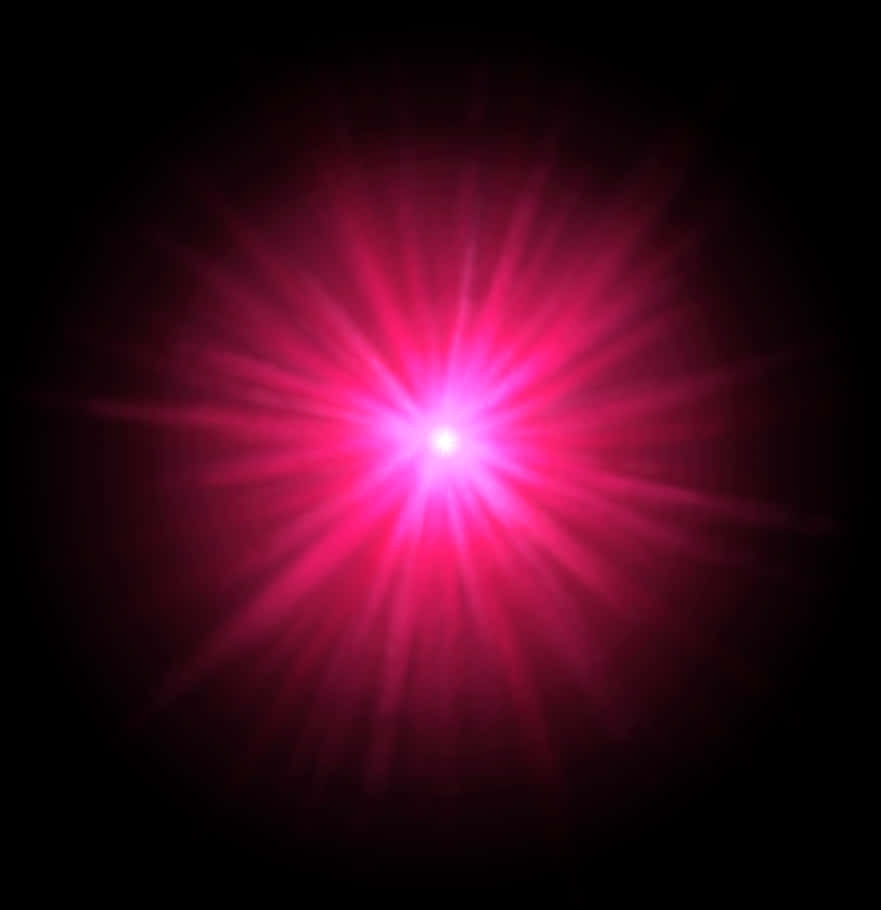 Radiant Pink Starburst PNG Image