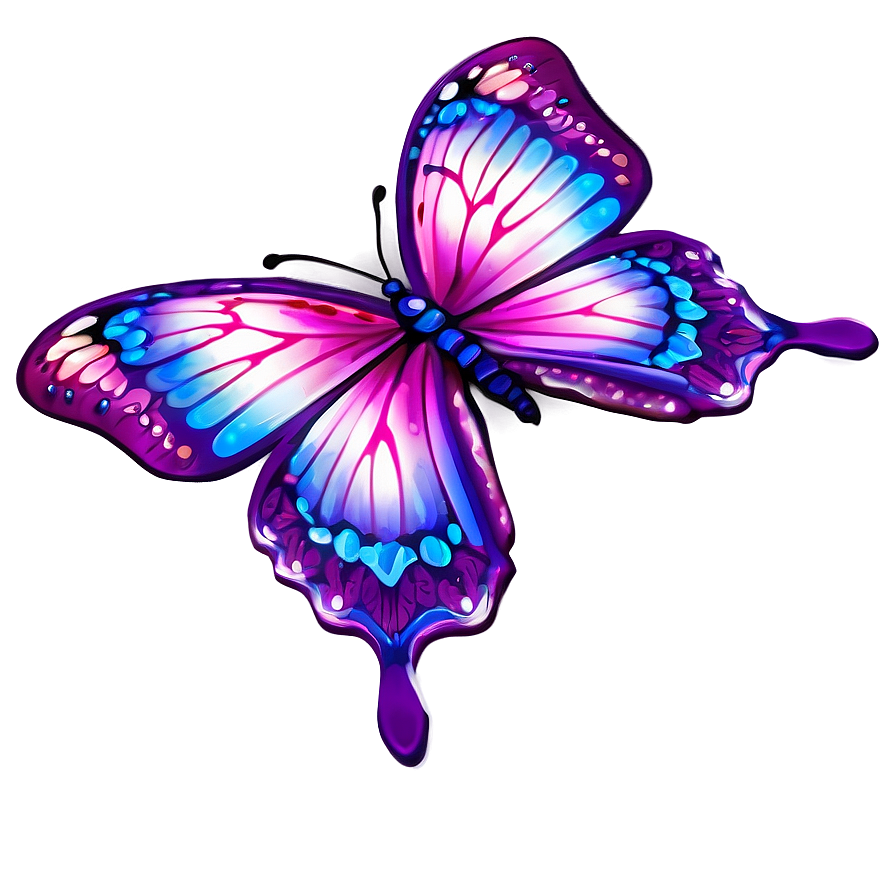 Radiant Purple Butterfly Png Onq PNG Image