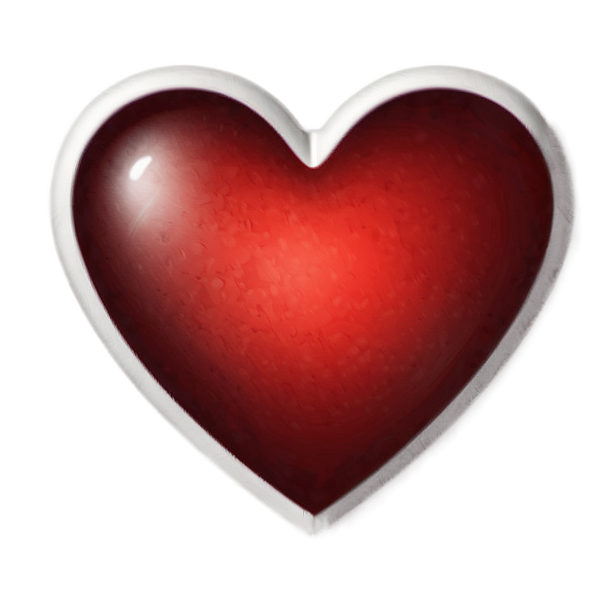 Radiant Red Heart Emoji Png Uca PNG Image