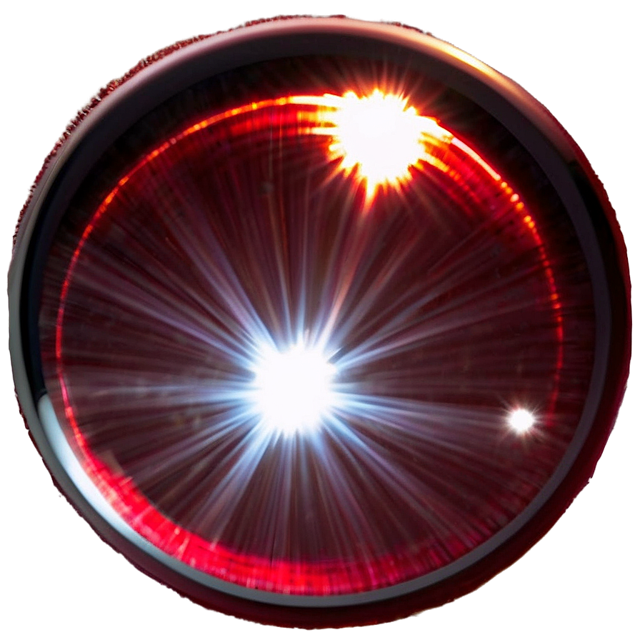 Radiant Red Lens Flare Png 45 PNG Image