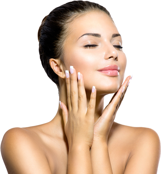 Radiant Skin Beauty Portrait PNG Image