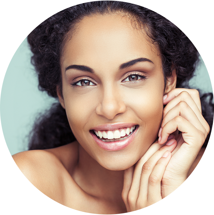 Radiant Smile Portrait Woman PNG Image