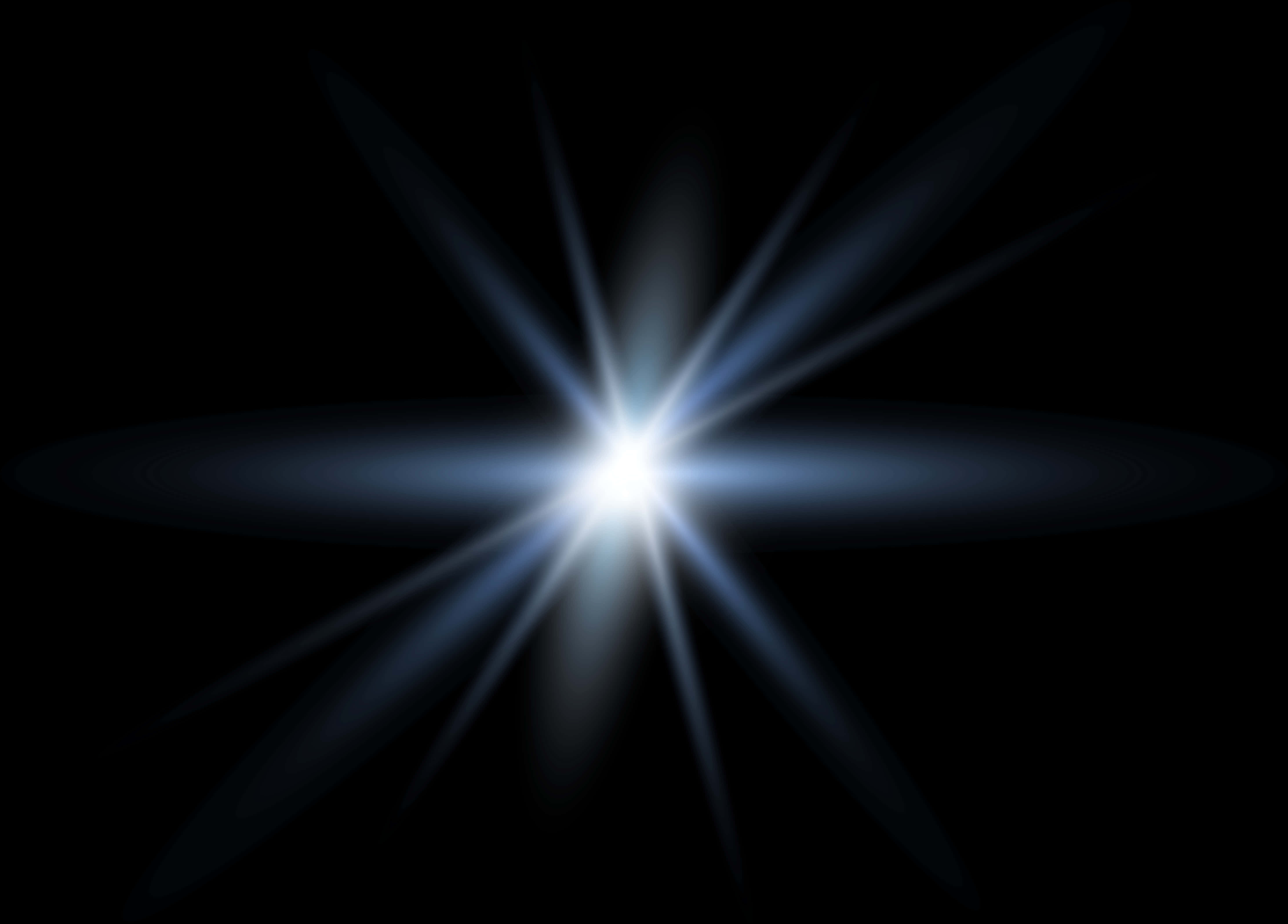 Radiant Starburst Light Effect PNG Image