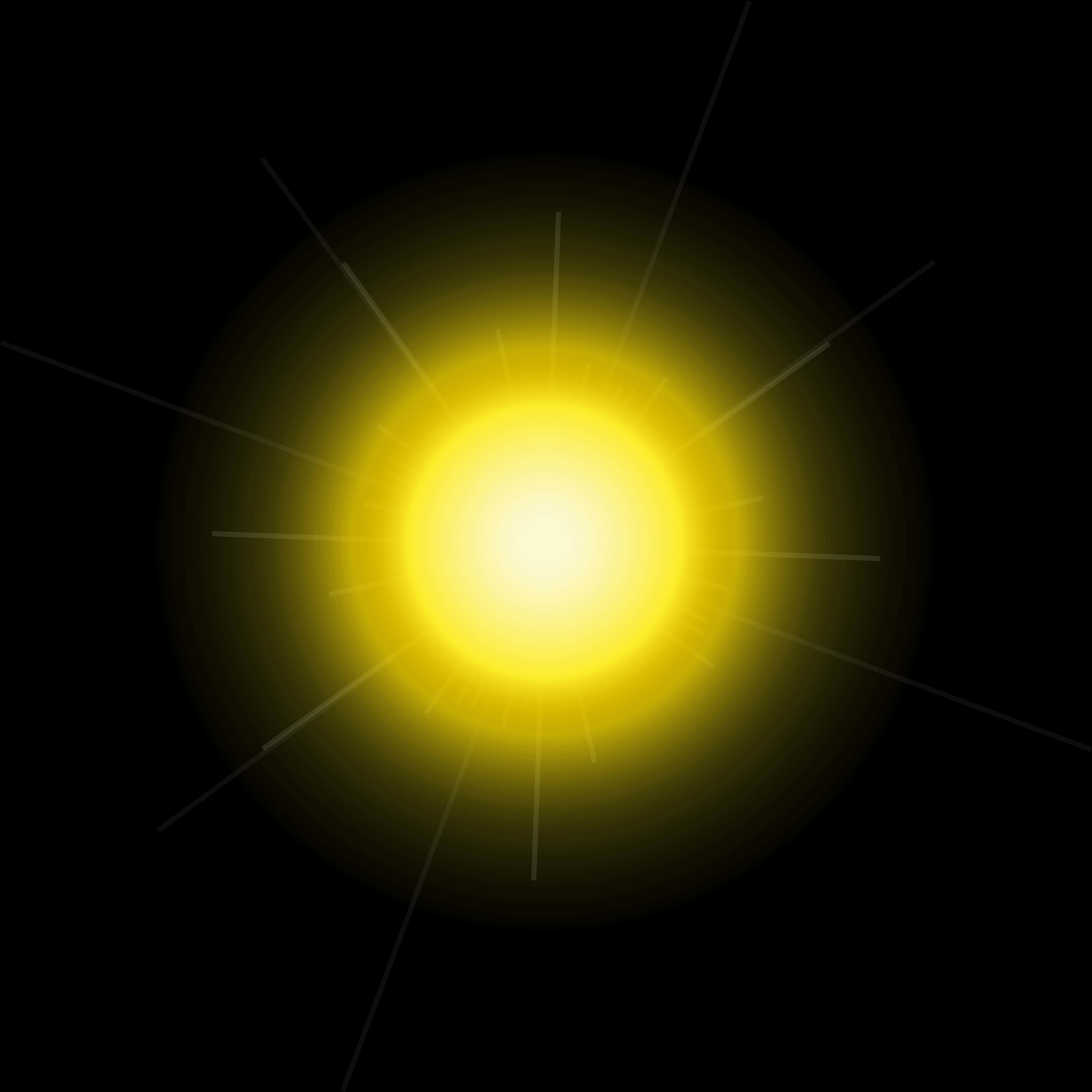 Radiant Sun Glow Graphic PNG Image