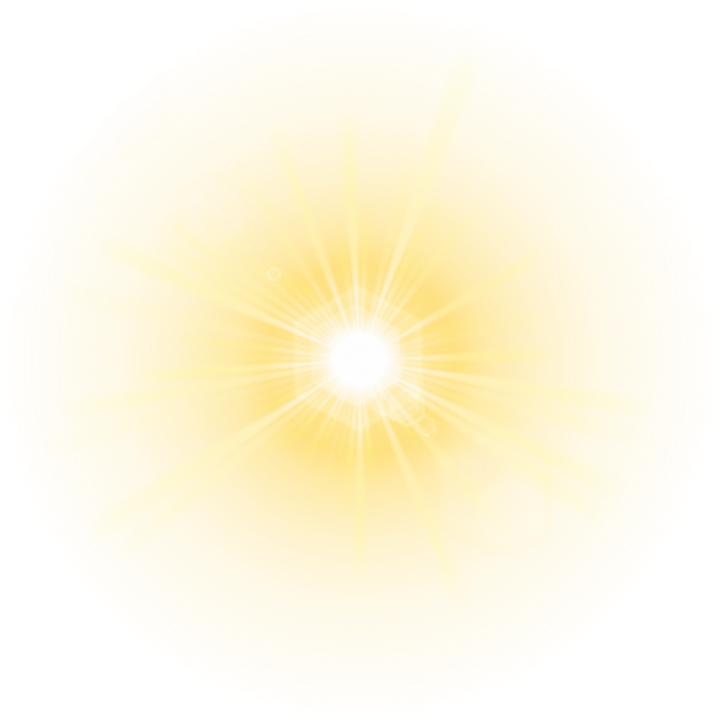 Radiant Sun Illustration PNG Image