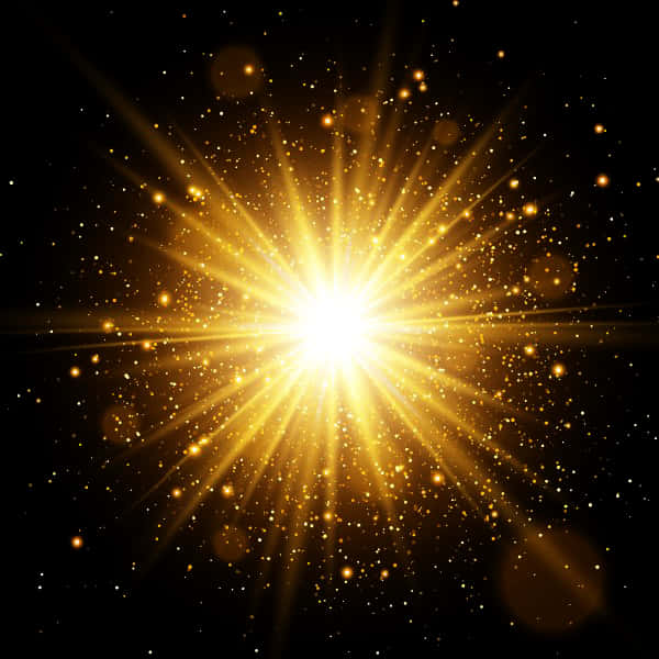 Radiant Sunburst Glow Background PNG Image