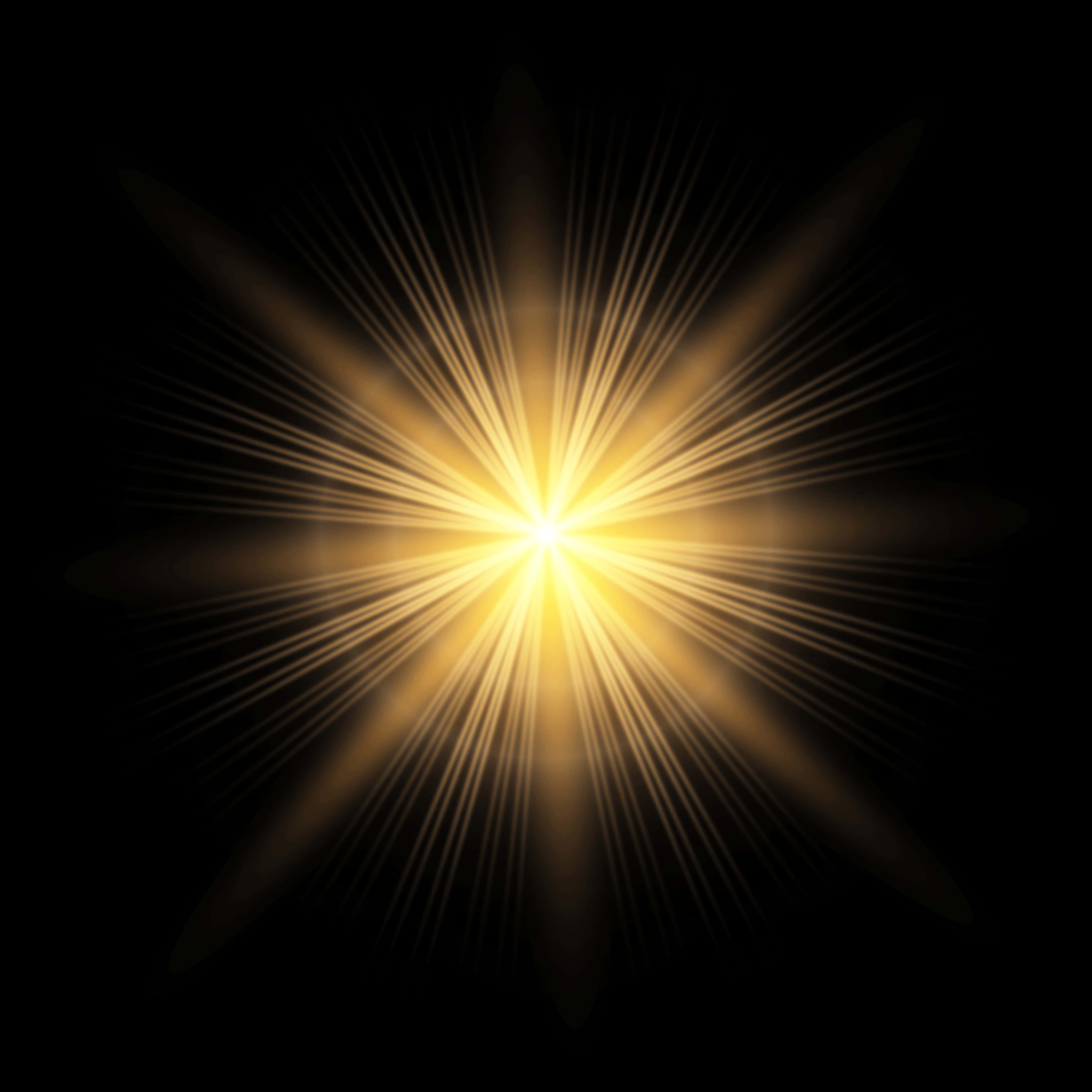 Radiant Sunburst Glow PNG Image