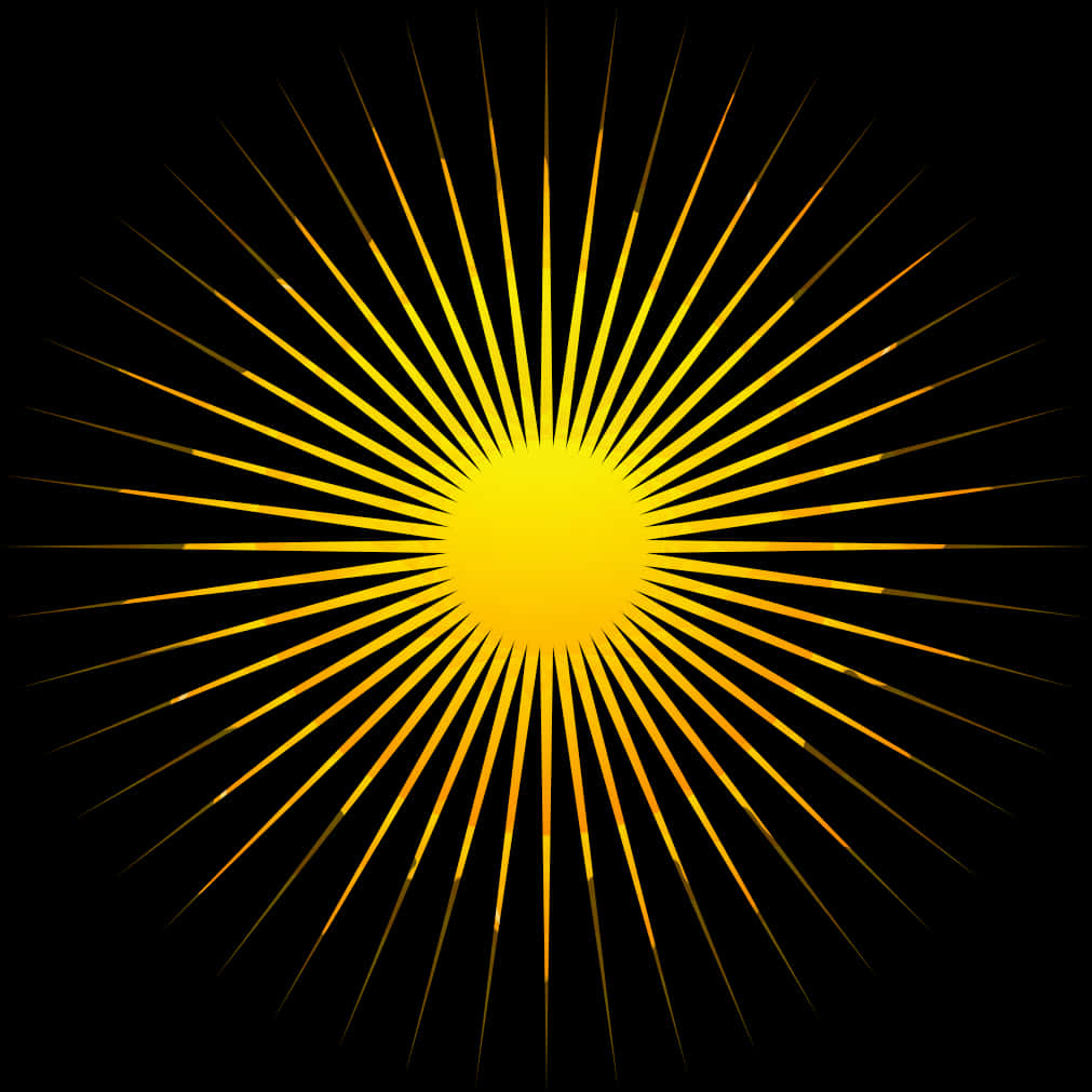 Radiant Sunburst Graphic PNG Image