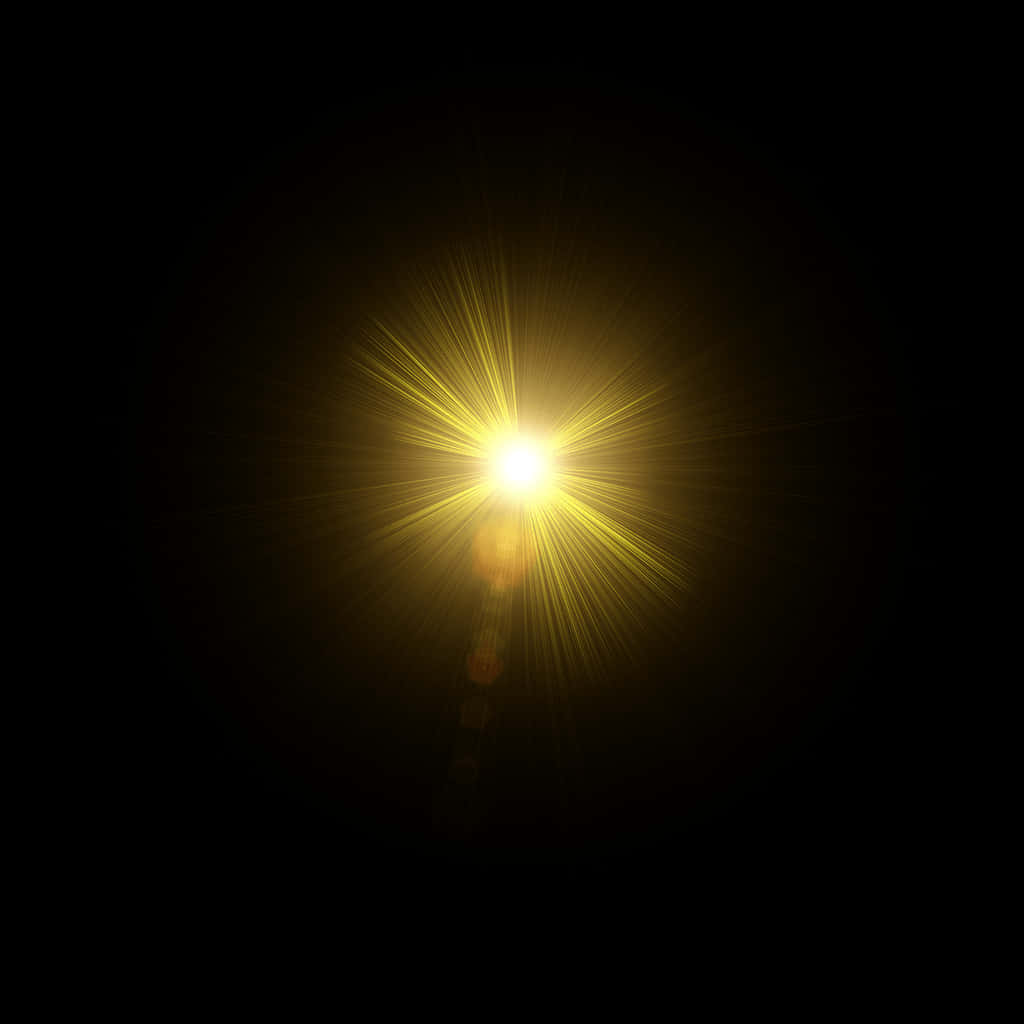 Radiant Sunburstin Darkness PNG Image