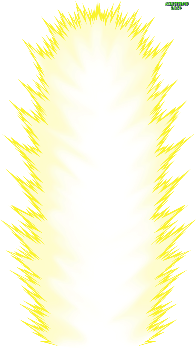 Radiant Yellow Aura PNG Image