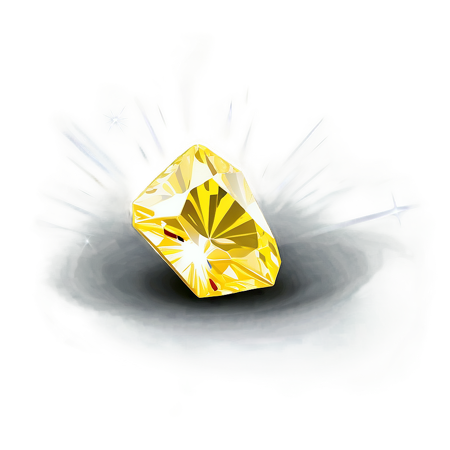 Radiant Yellow Diamond Illustration Png Iim84 PNG Image