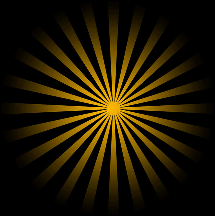 Radiating Sunburst Pattern PNG Image