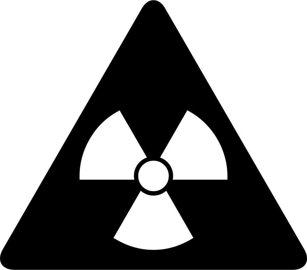 Radiation Hazard Symbol Graphic PNG Image