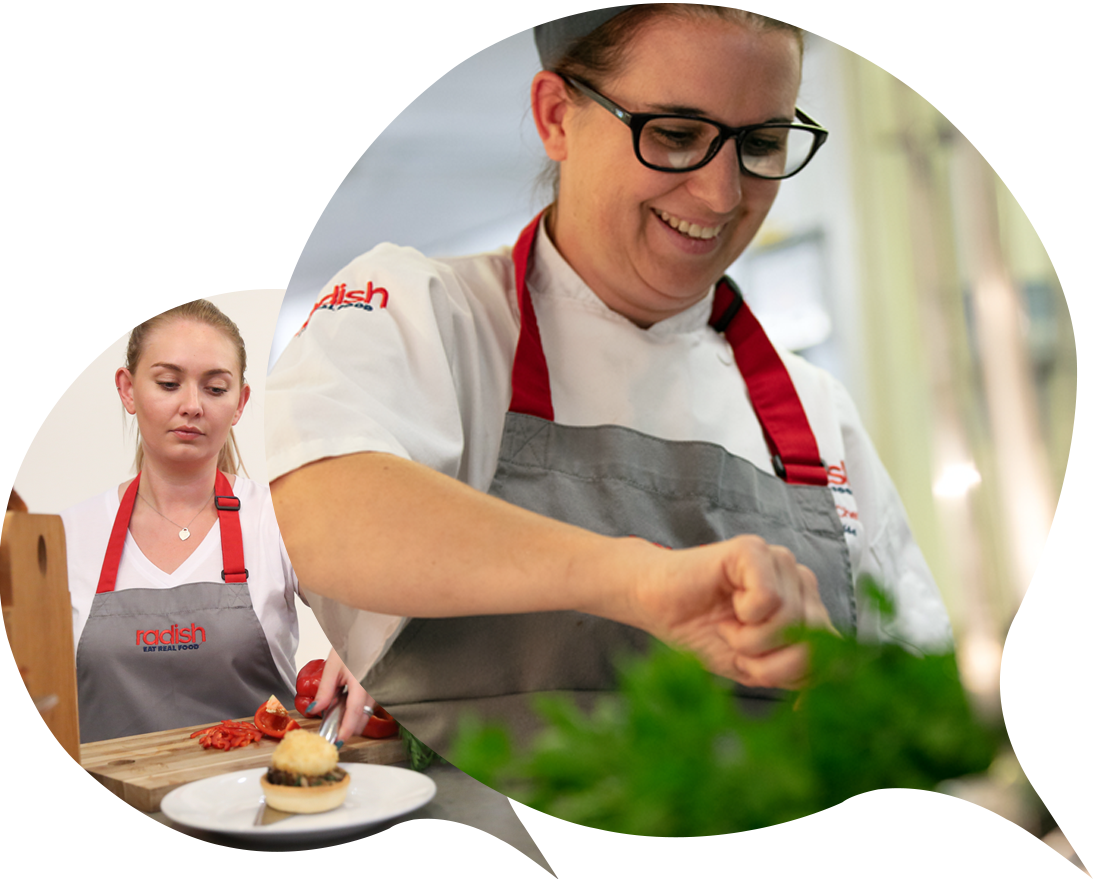 Radish Chefs Preparing Food PNG Image