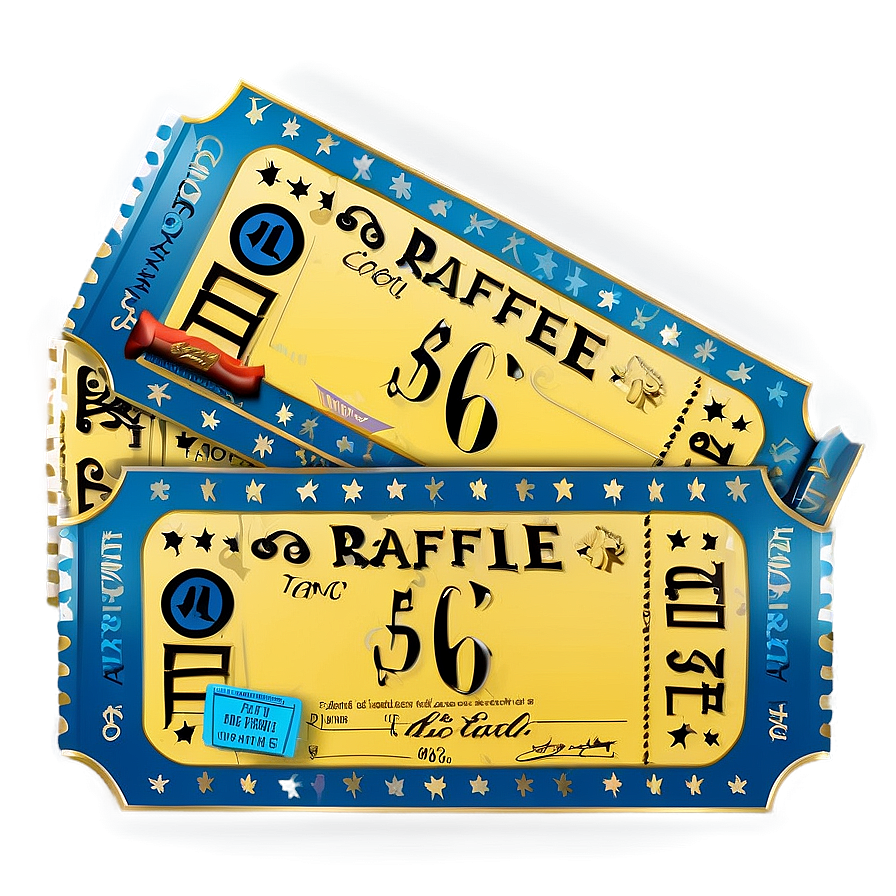 Raffle Ticket B PNG Image