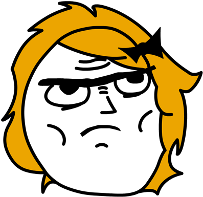 Rage Comic Are You Serious Face.png PNG Image