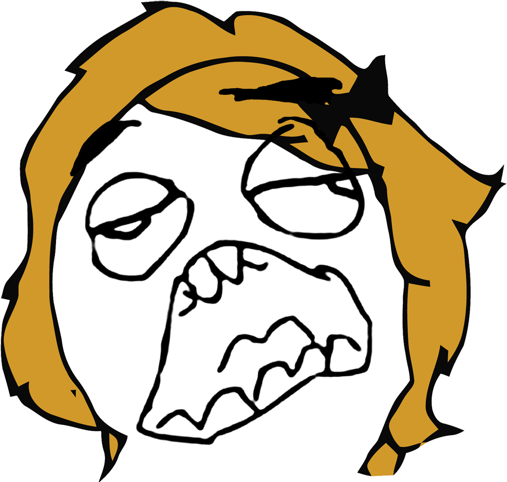 Rage Comic_ Face_of_ Disgust PNG Image