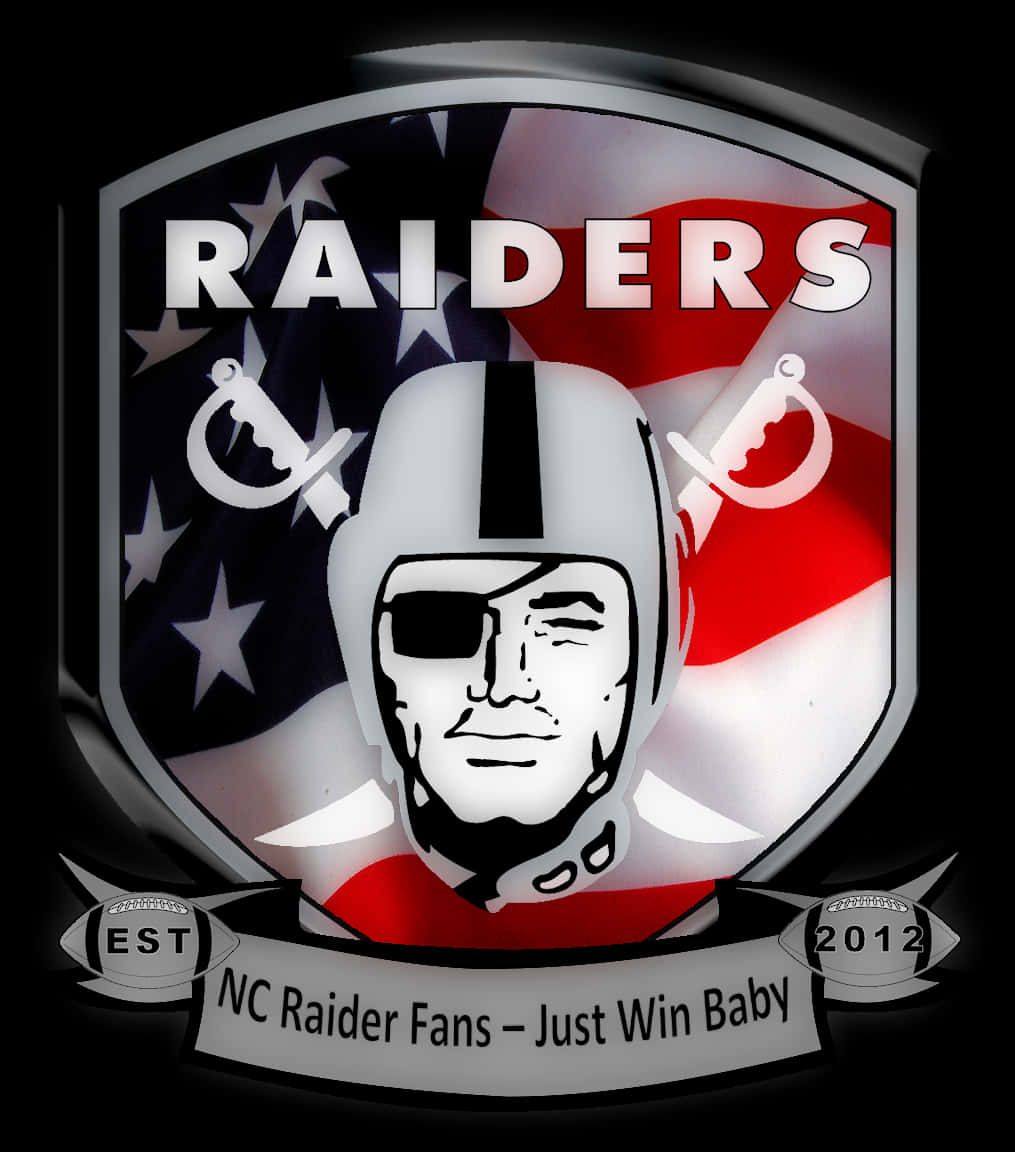 Raiders Fan Logo Design PNG Image