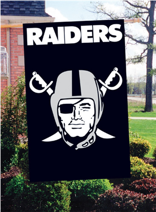 Raiders Flag Display PNG Image