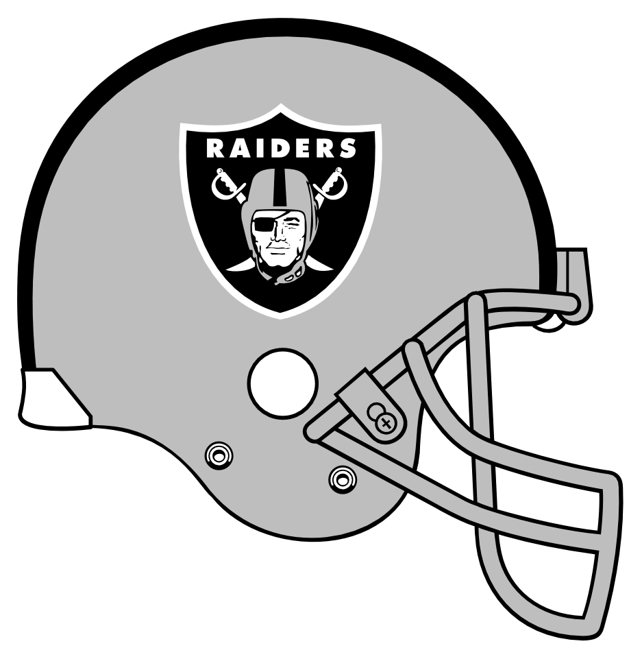 Raiders Football Helmet Graphic PNG Image