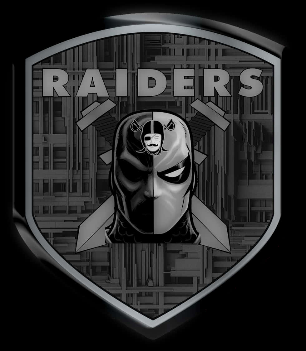 Raiders Logo Shield Design PNG Image