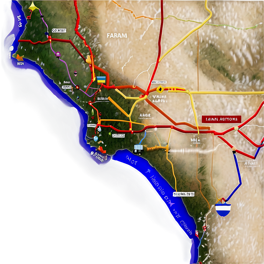 Railroad Network Map Png 06242024 PNG Image