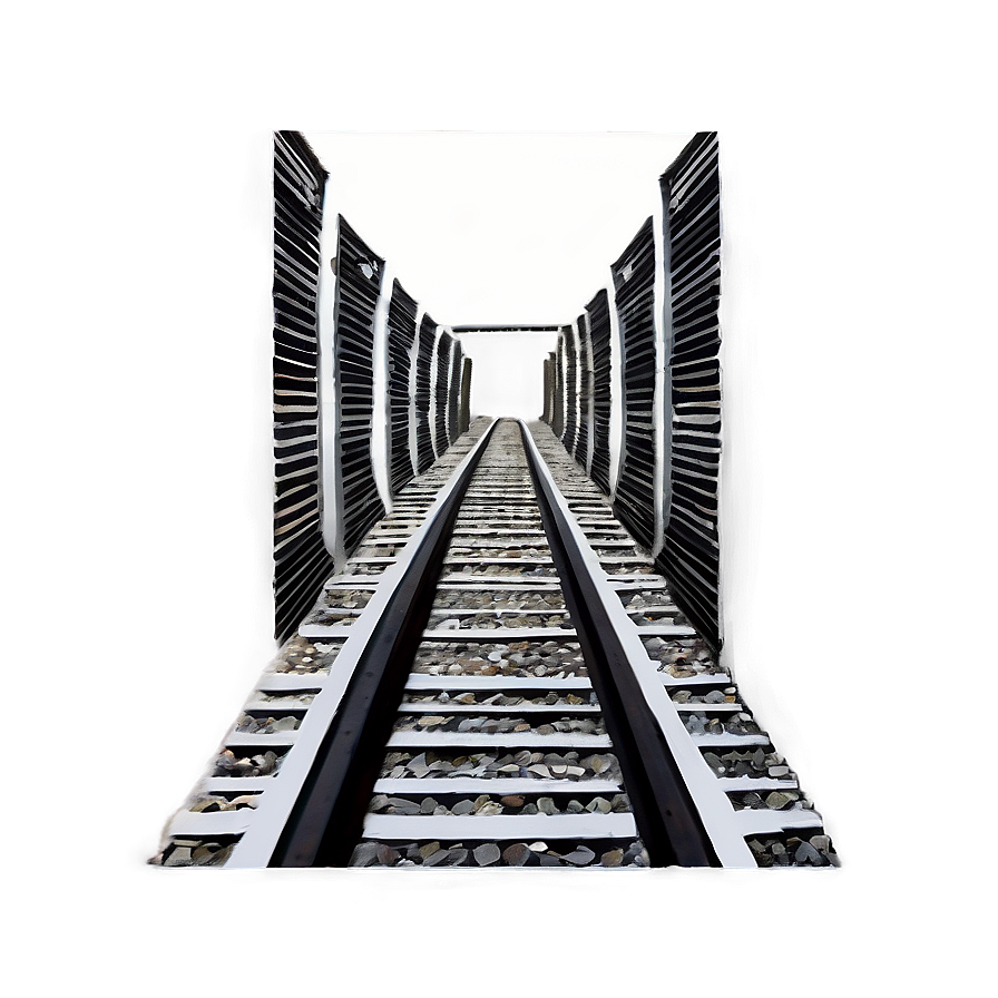 Railroad Tracks Underpass Png 7 PNG Image