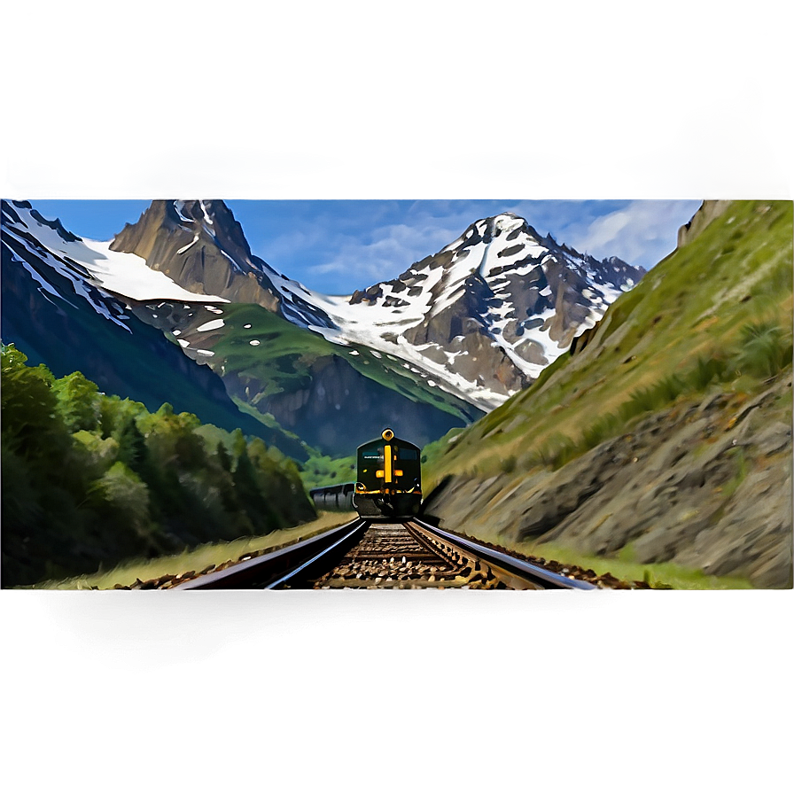 Railroad Tunnel Through Mountain Png Oxb36 PNG Image