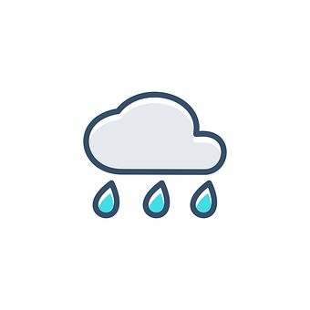 Rain Cloud Icon PNG Image