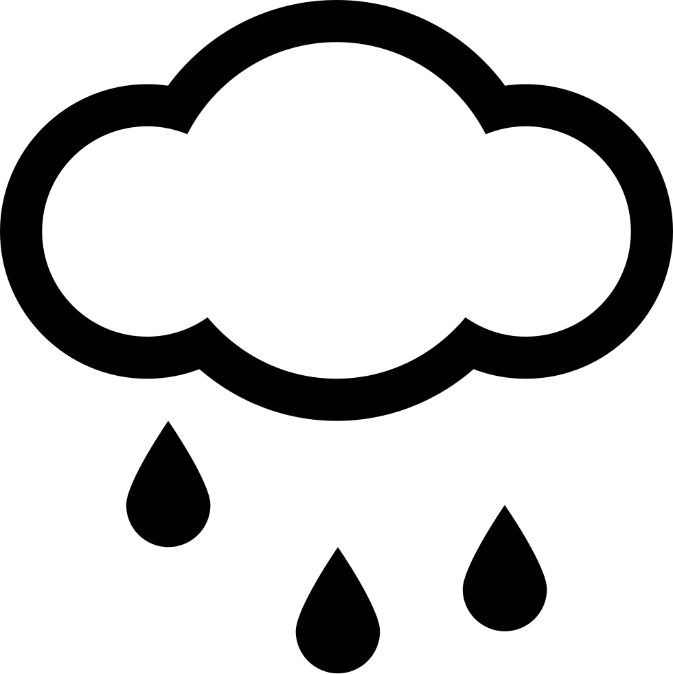 Rain Cloud Icon PNG Image