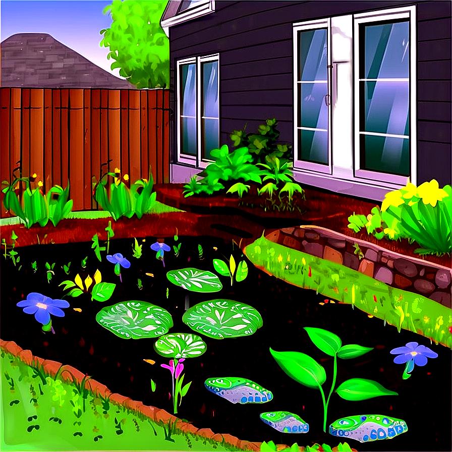 Rain Garden Benefits Png Meh42 PNG Image