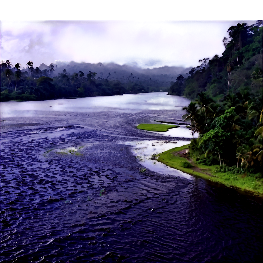 Rain On River Png 05032024 PNG Image