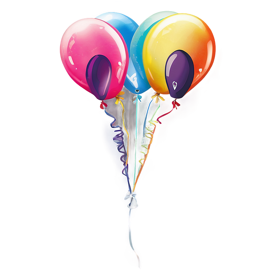 Rainbow Balloon Png Ksw20 PNG Image