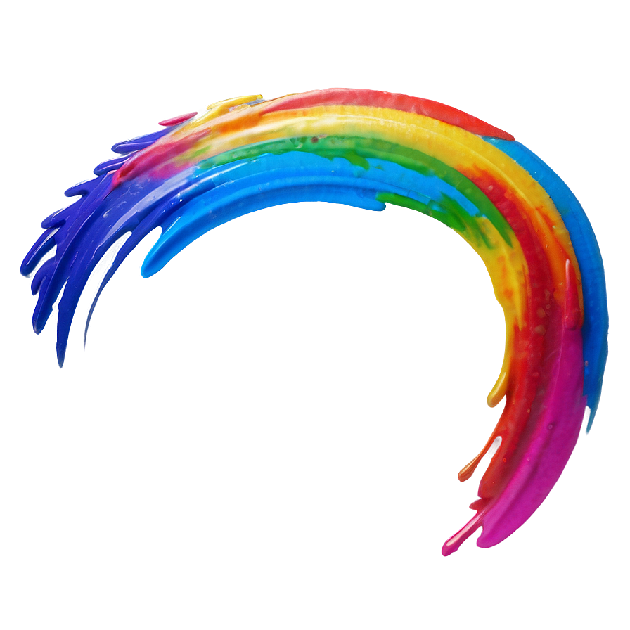 Rainbow Brush Stroke Png 50 PNG Image