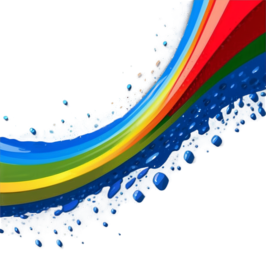 Rainbow Brush Stroke Png Hfs83 PNG Image