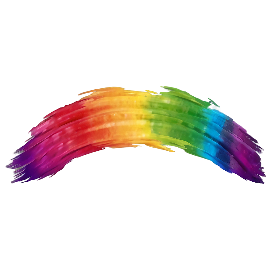 Rainbow Brushstroke Background Png 06292024 PNG Image