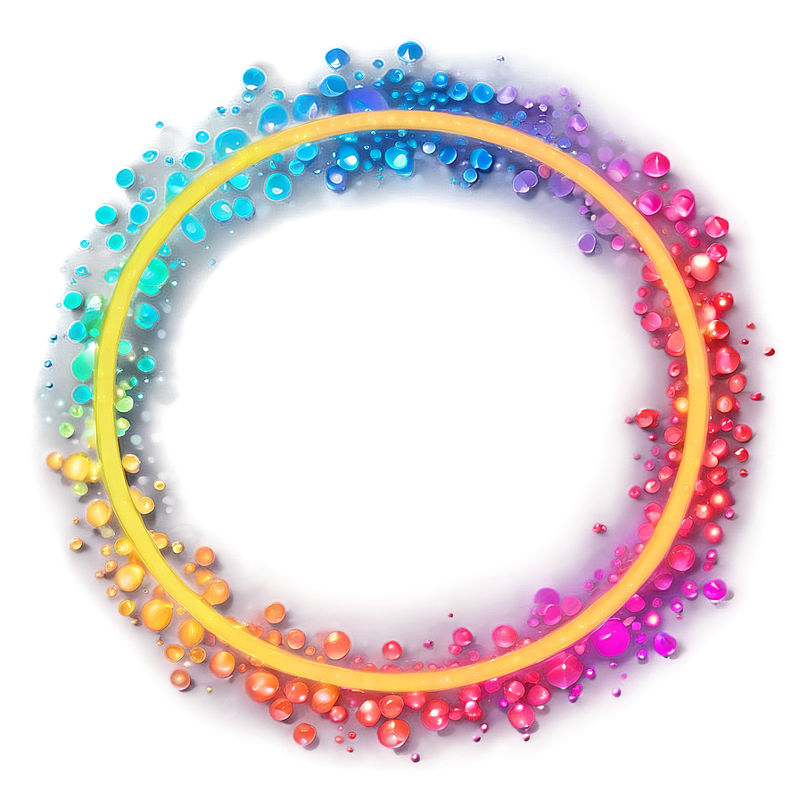 Rainbow Circle Bokeh Background Png Tmm PNG Image