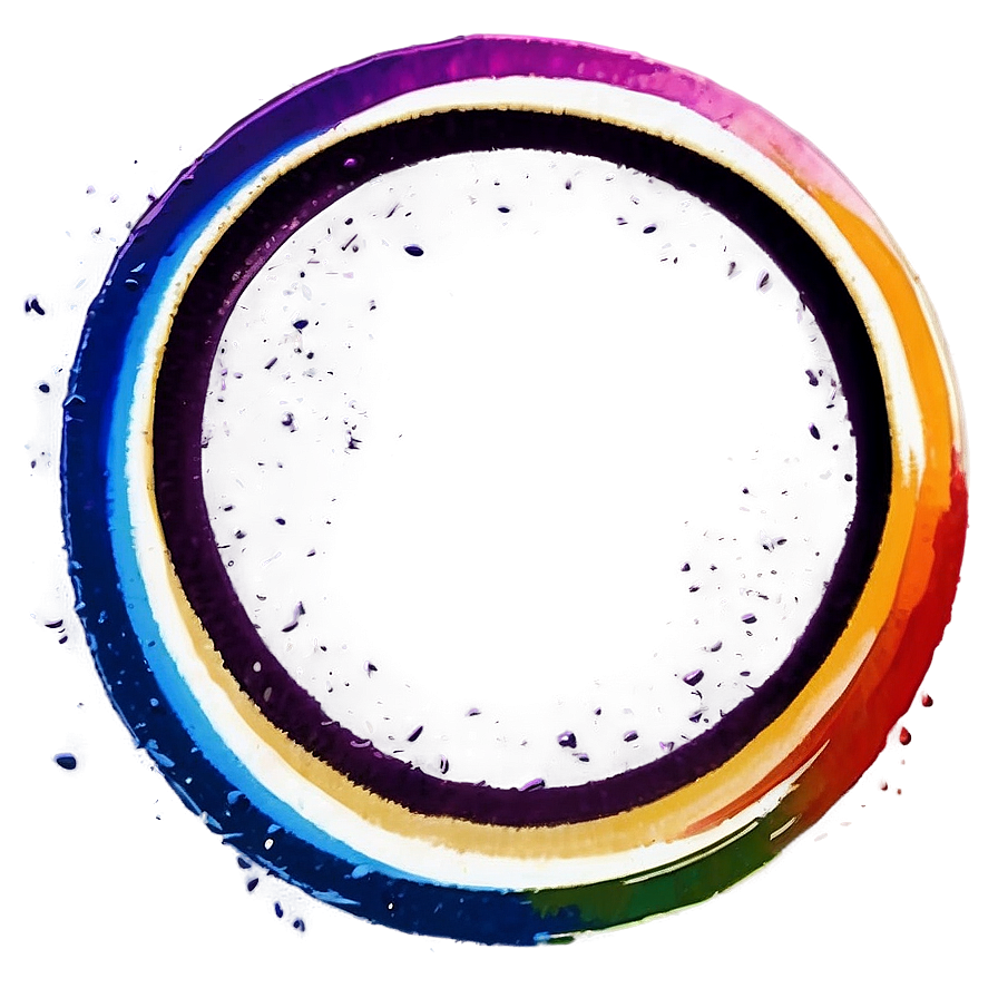 Rainbow Circle Brush Stroke Png 85 PNG Image