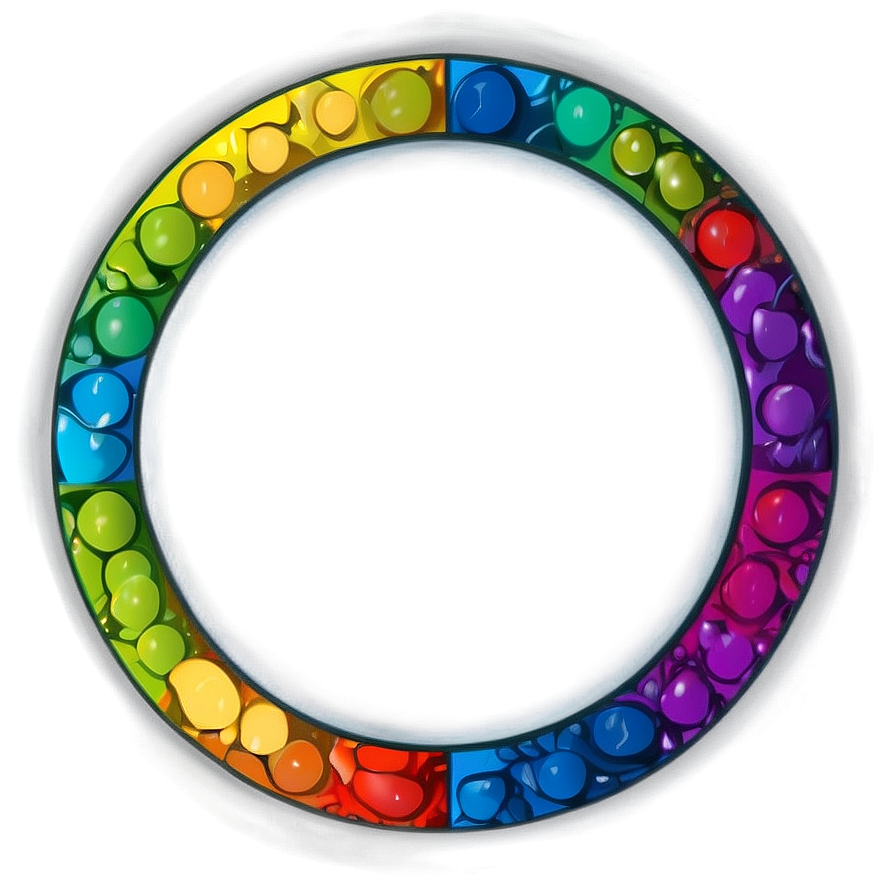 Rainbow Circle Fantasy Art Png Dgq PNG Image