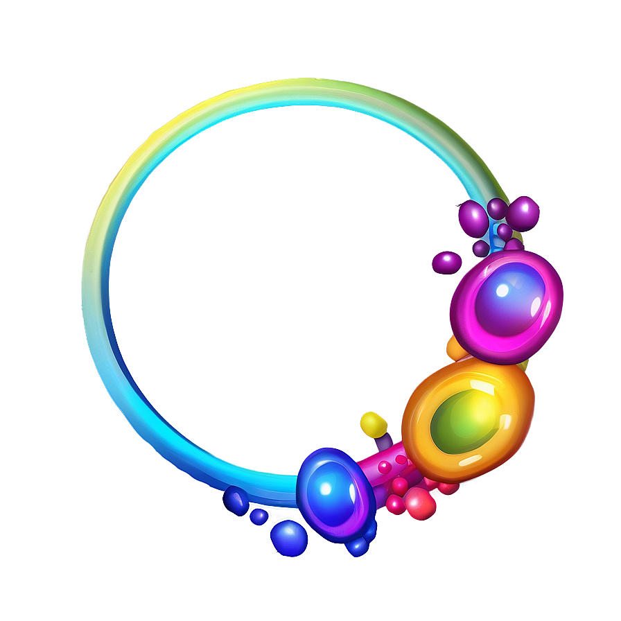 Rainbow Circle Frame Png Fpw PNG Image