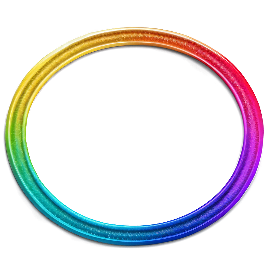 Rainbow Circle Frame Png Mqf25 PNG Image